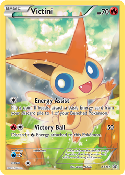 Promo Pokémon card Victini XY117 from XY Promos expansion