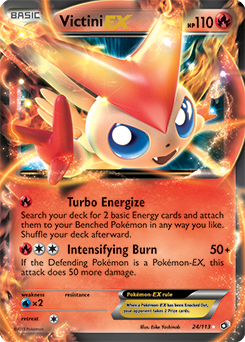 Carte Pokémon Victini EX 24/113 de la série Legendary Treasures en vente au meilleur prix