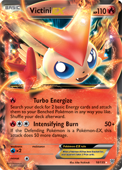 Victini EX 18/135 Pokémon card from Plasma Storm for sale at best price