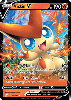 Victini V 21/163 Pokémon card from Battle Styles for sale at best price