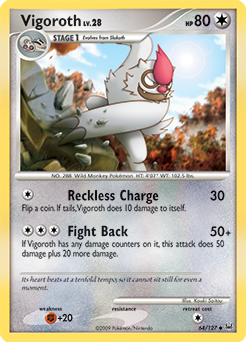 Vigoroth 64/127 Pokémon card from Platinuim for sale at best price