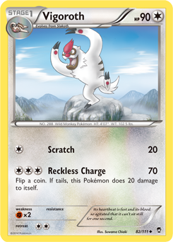 Vigoroth 82/111 Pokémon card from Furious Fists for sale at best price