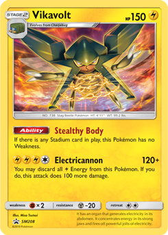 Vikavolt SM208 Pokémon card from Sun and Moon Promos for sale at best price