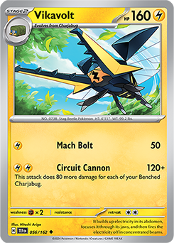 Vikavolt 56/162 Pokémon card from Temporal Forces for sale at best price
