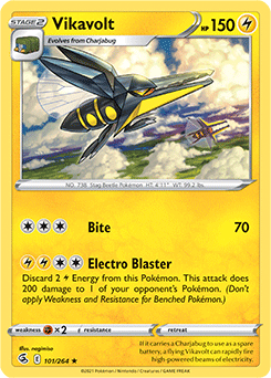 Vikavolt 101/264 Pokémon card from Fusion Strike for sale at best price