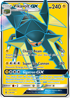 Vikavolt GX 134/145 Pokémon card from Guardians Rising for sale at best price