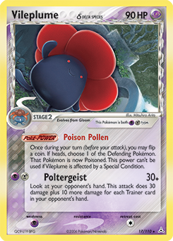 Carte Pokémon Rafflesia 17/110 de la série Ex Fantômes Holon en vente au meilleur prix