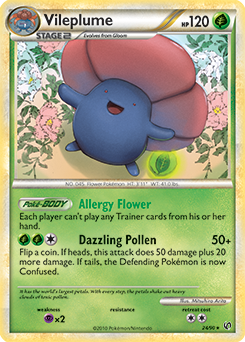 Vileplume 24/90 Pokémon card from Undaunted for sale at best price