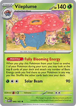 Vileplume 45/165 Pokémon card from 151 for sale at best price