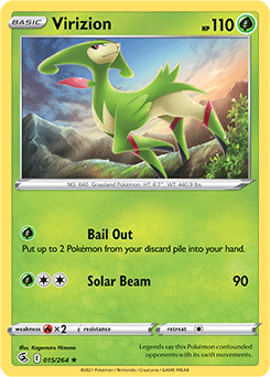 Virizion 15/264 Pokémon card from Fusion Strike for sale at best price
