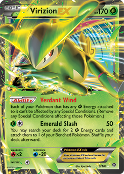 Virizion EX 9/101 Pokémon card from Plasma Blast for sale at best price
