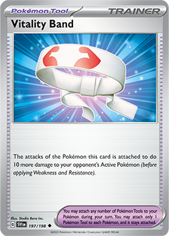 Vitality Band 197/198 Pokémon card from Scarlet & Violet for sale at best price
