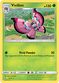 Vivillon 8/131 Pokémon card from Forbidden Light for sale at best price