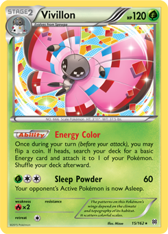 Vivillon 15/162 Pokémon card from Breakthrough for sale at best price
