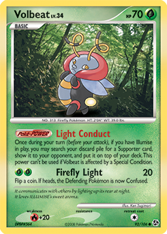 Volbeat 92/106 Pokémon card from Great Encounters for sale at best price