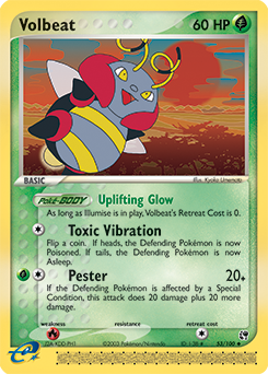 Carte Pokémon Muciole 53/100 de la série Ex Tempête de Sable en vente au meilleur prix