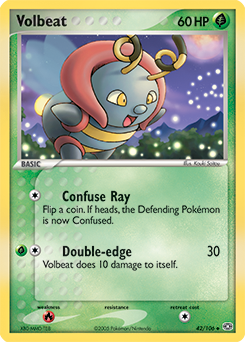 Volbeat 42/106 Pokémon card from Ex Emerald for sale at best price