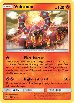 Volcanion 25/214 Pokémon card from Unbroken Bonds for sale at best price