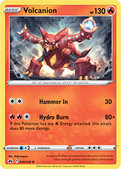 Volcanion 026/159 Pokémon card from Crown Zenith for sale at best price
