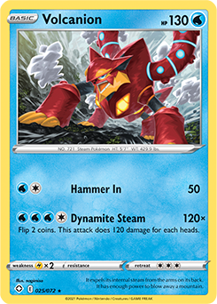 Volcanion 025/072 Pokémon card from Shining Fates for sale at best price