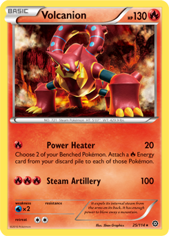 Volcanion 25/114 Pokémon card from Steam Siege for sale at best price
