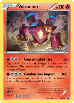 Carte Pokémon Promo Volcanion XY164 de la série Promos XY