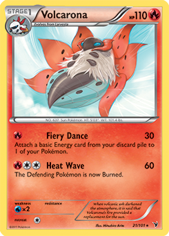 Volcarona 21/101 Pokémon card from Noble Victories for sale at best price