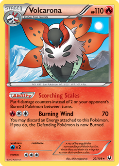 Volcarona 22/108 Pokémon card from Dark Explorers for sale at best price