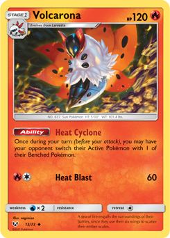 Volcarona 13/73 Pokémon card from Shining Legends for sale at best price