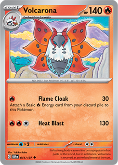 Volcarona 41/197 Pokémon card from Obsidian Flames for sale at best price