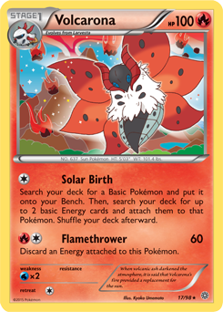Volcarona 17/98 Pokémon card from Ancient Origins for sale at best price