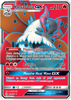 Volcarona GX 213/236 Pokémon card from Cosmic Eclipse for sale at best price