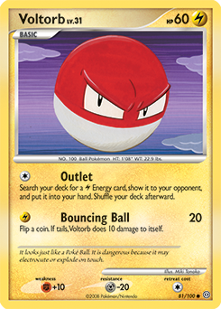 Voltorb 81/100 Pokémon card from Stormfront for sale at best price