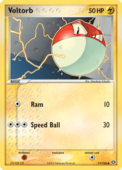 Voltorb 71/106 Pokémon card from Ex Emerald for sale at best price
