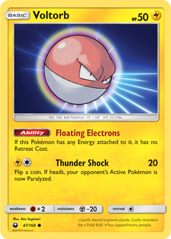 Voltorb 47/168 Pokémon card from Celestial Storm for sale at best price