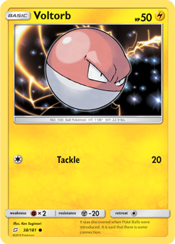 Voltorb 38/181 Pokémon card from Team Up for sale at best price