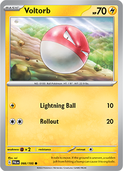 Voltorb 066/193 Pokémon card from Paldea Evolved for sale at best price