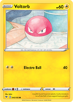 Voltorb 045/185 Pokémon card from Vivid Voltage for sale at best price