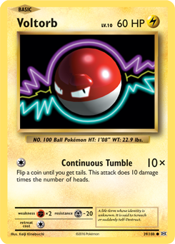 Voltorb 39/108 Pokémon card from Evolutions for sale at best price