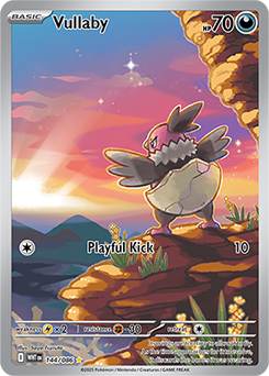 Illustration rare Pokémon card Vullaby 144/86 from White Flare expansion