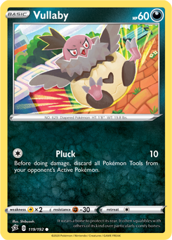 Vullaby 119/192 Pokémon card from Rebel Clash for sale at best price