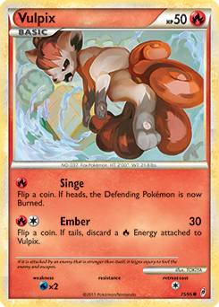 Vulpix 75/95 Pokémon card from Call of Legends for sale at best price