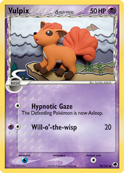 Vulpix 70/101 Pokémon card from Ex Dragon Frontiers for sale at best price