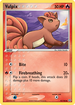 Vulpix 72/106 Pokémon card from Ex Emerald for sale at best price