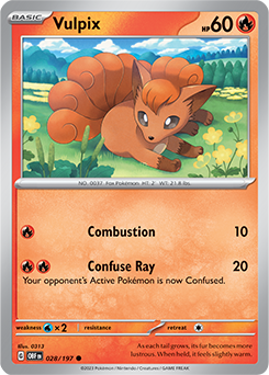 Vulpix 28/197 Pokémon card from Obsidian Flames for sale at best price