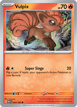 Vulpix 37/165 Pokémon card from 151 for sale at best price