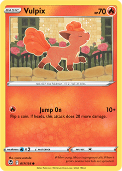 Vulpix 017/195 Pokémon card from Silver Tempest for sale at best price