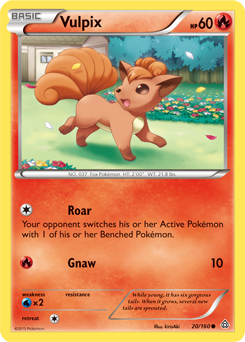 Vulpix 20/160 Pokémon card from Primal Clash for sale at best price