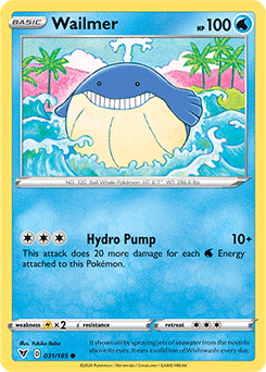 Wailmer 031/185 Pokémon card from Vivid Voltage for sale at best price