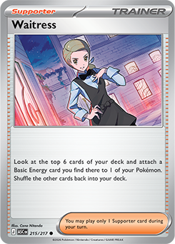 Carte Pokémon Communes Serveuse 215/217 de la série Héros Transcendants